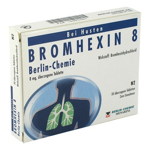 BROMHEXIN 8 Berlin Chemie &uuml;berzogene Tabletten