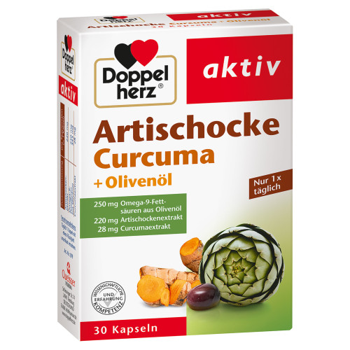 DOPPELHERZ Artischocke Curcuma+Oliven&ouml;l Kapseln
