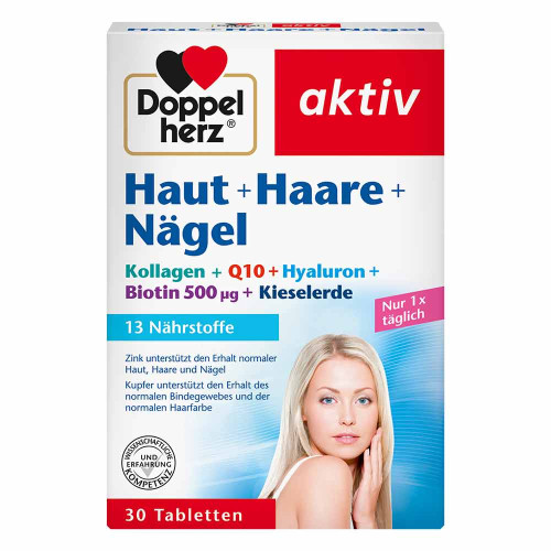 DOPPELHERZ Haut+Haare+N&auml;gel Tabletten