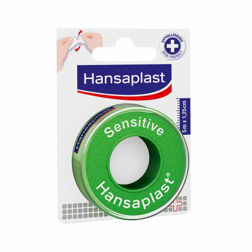 HANSAPLAST Fixierpfl.Sensitive 1,25 cmx5 m