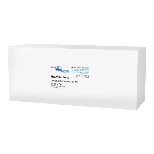 LANGZUGBINDE 10 cmx7 m m.Klammer dauerela.hautf.