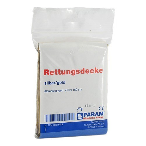 RETTUNGSDECKE gold/silber