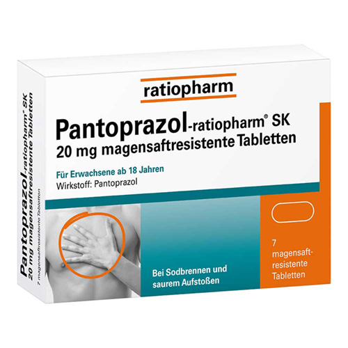 PANTOPRAZOL-ratiopharm SK 20 mg magensaftres.Tabl.