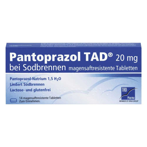 PANTOPRAZOL TAD 20 mg b.Sodbrenn. magensaftr.Tabl.
