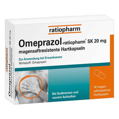 OMEPRAZOL-ratiopharm SK 20 mg magensaftr.Hartkaps.