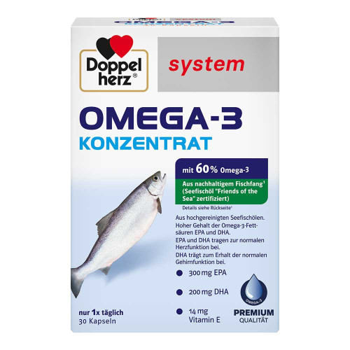 DOPPELHERZ Omega-3 Konzentrat system Kapseln