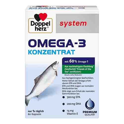 DOPPELHERZ Omega-3 Konzentrat system Kapseln