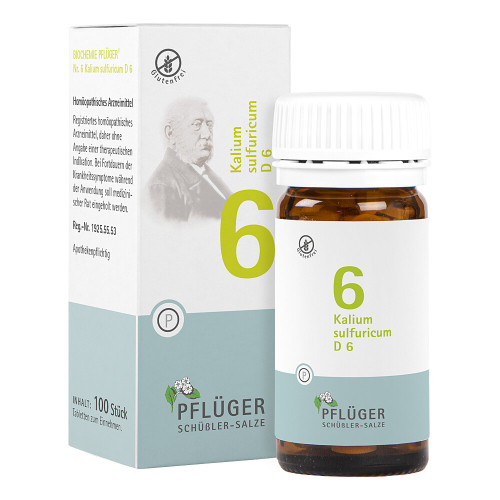 BIOCHEMIE Pfl&uuml;ger 6 Kalium sulfuricum D 6 Tabl.