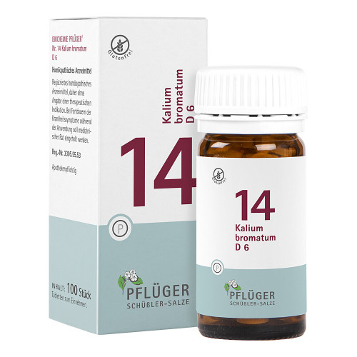 BIOCHEMIE Pfl&uuml;ger 14 Kalium bromatum D 6 Tabletten