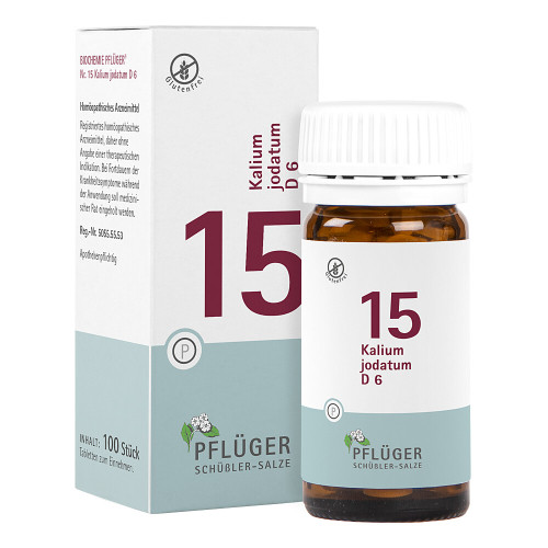 BIOCHEMIE Pfl&uuml;ger 15 Kalium jodatum D 6 Tabletten