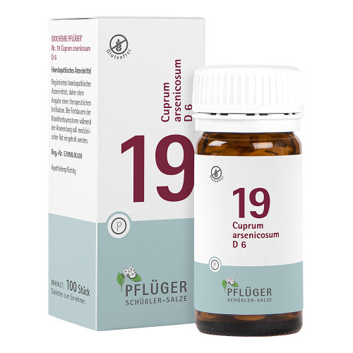 Biochemie Pfl&uuml;ger 19 Cuprum arsenicosum D 6 Tabletten