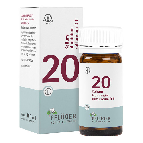 Biochemie Pfl&uuml;ger 20 Kalium aluminium sulfuricum D 6 Tabletten