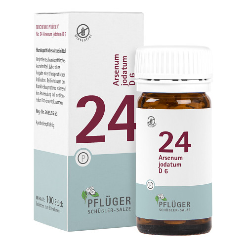 BIOCHEMIE Pfl&uuml;ger 24 Arsenum jodatum D 6 Tabletten