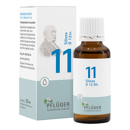 BIOCHEMIE Pfl&uuml;ger 11 Silicea D 12 Tropfen
