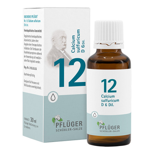 Biochemie Pfl&uuml;ger 12 Calcium sulfuricum D 6 Tropfen