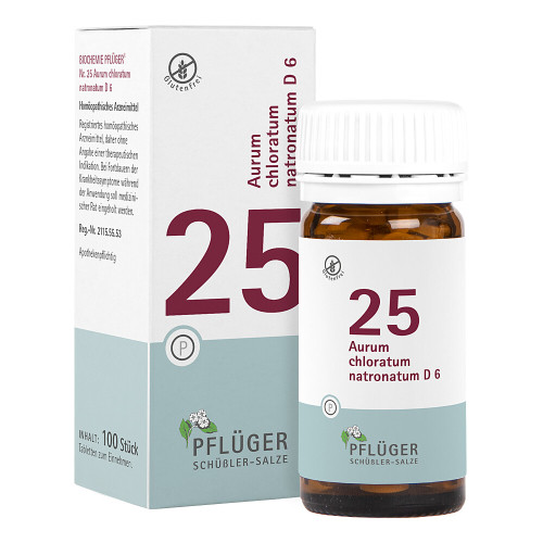 Biochemie Pfl&uuml;ger 25 Aurum chloratum Natrium D 6 Tabletten