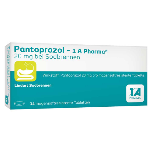 PANTOPRAZOL-1A Pharma 20mg bei Sodbrennen msr.Tab.