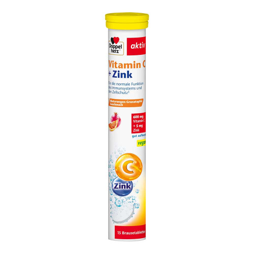 DOPPELHERZ Vitamin C+Zink Brausetabletten