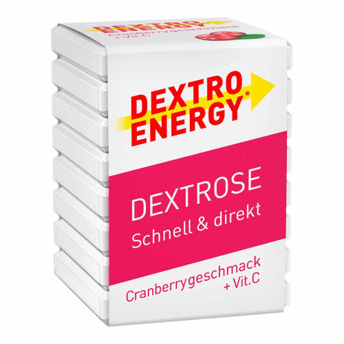 DEXTRO ENERGY Cranberry + Vitamin C W&uuml;rfel