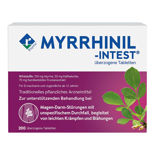 MYRRHINIL INTEST &uuml;berzogene Tabletten