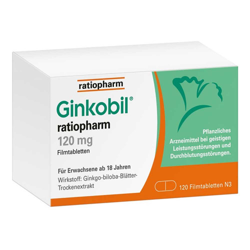 Ginkobil ratiopharm 120mg mit Ginkgo biloba