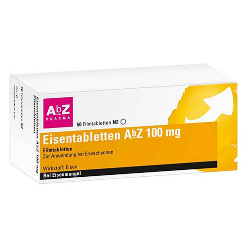 EISENTABLETTEN AbZ 100 mg Filmtabletten