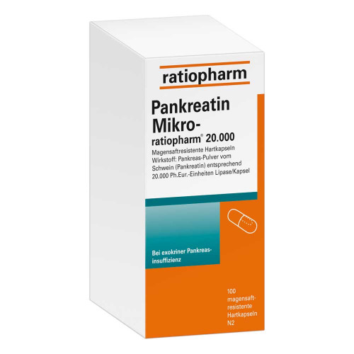 PANKREATIN Mikro-ratio.20.000 magensaftr.Hartkaps.