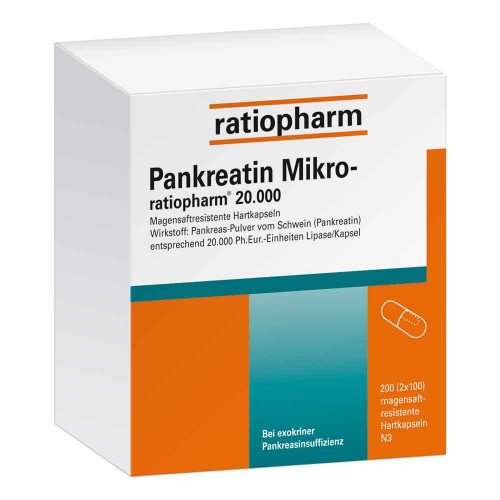 PANKREATIN Mikro-ratio.20.000 magensaftr.Hartkaps.