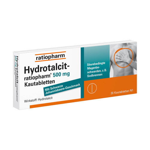 HYDROTALCIT-ratiopharm 500 mg Kautabletten