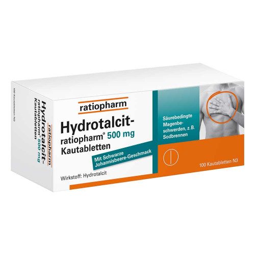 HYDROTALCIT-ratiopharm 500 mg Kautabletten