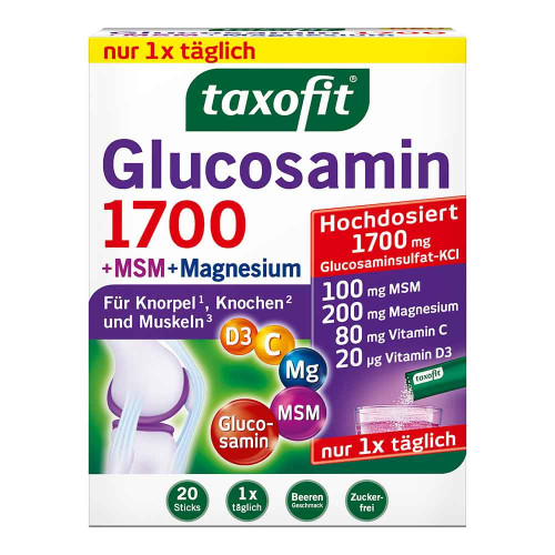 TAXOFIT Glucosamin 1700+MSM+Magnesium Sticks