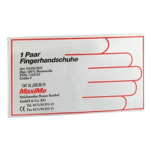 HANDSCHUHE Strick Baumwolle Gr. 9 d&uuml;nn