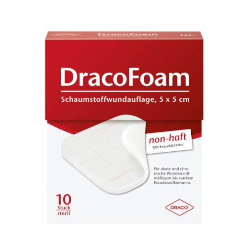 DRACOFOAM Schaumstoff Wundauflage 5x5 cm