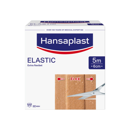 HANSAPLAST Elastic Pflaster 6 cmx5 m