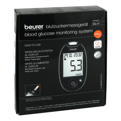 BEURER GL44 Blutzuckermessger&auml;t mmol/l