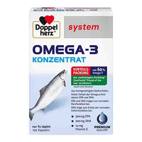 DOPPELHERZ Omega-3 Konzentrat system Kapseln