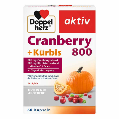 DOPPELHERZ Cranberry+K&uuml;rbis Kapseln