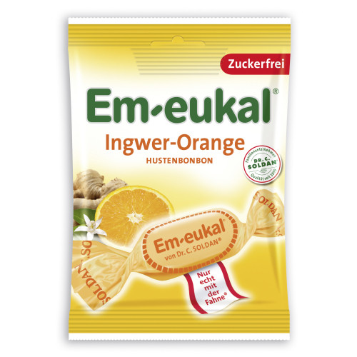 EM-EUKAL Bonbons Ingwer Orange zuckerfrei