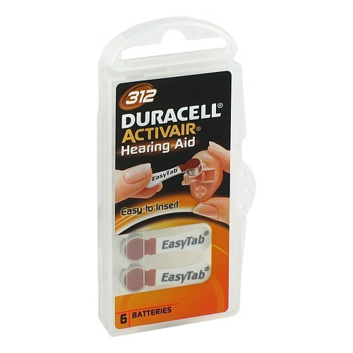 BATTERIEN f.H&ouml;rger&auml;te Duracell 312