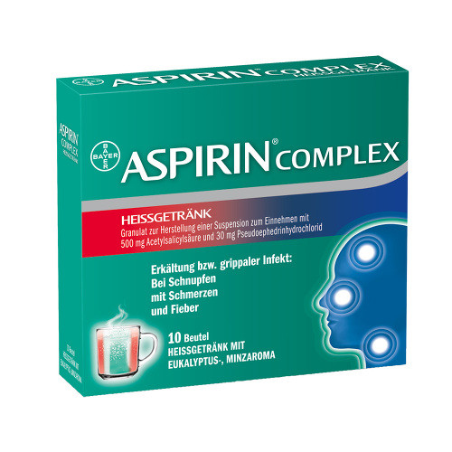 ASPIRIN COMPLEX Hei&szlig;getr&auml;nk Btl.m. Gra.Sus.-Herst.