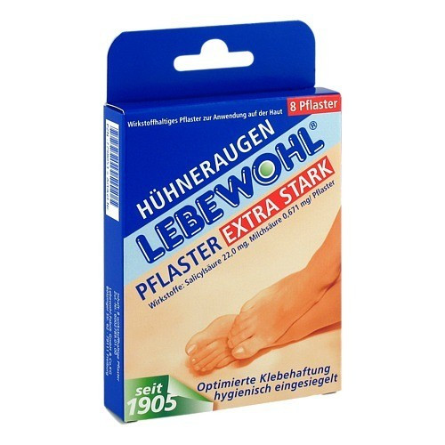 LEBEWOHL H&uuml;hneraugen Pflaster extra stark einges.