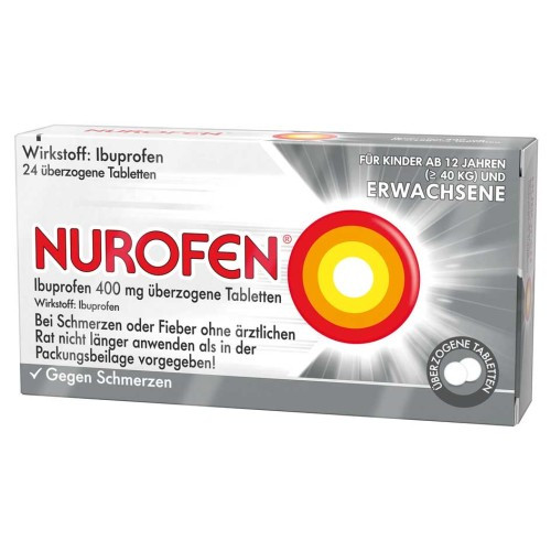 NUROFEN Ibuprofen 400 mg &uuml;berzogene Tabletten