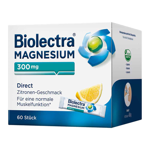 BIOLECTRA Magnesium 300 mg Direct Zitrone Sticks