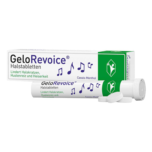 GeloRevoice Halstabletten Cassis-Menthol bei Heiserkeit & Stimmverlust