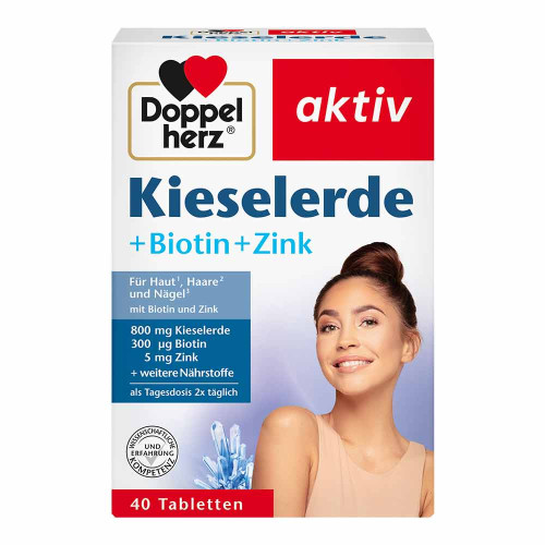 DOPPELHERZ Kieselerde+Biotin+Zink Tabletten