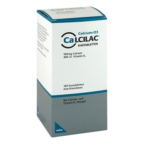CALCILAC Kautabletten 500 mg/400 I.E.