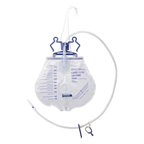 BETTBEUTEL 2000 ml 90 cm steril