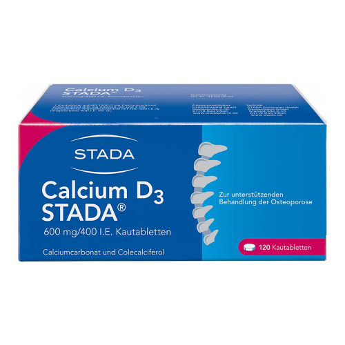 CALCIUM D3 STADA 600 mg/400 I.E. Kautabletten