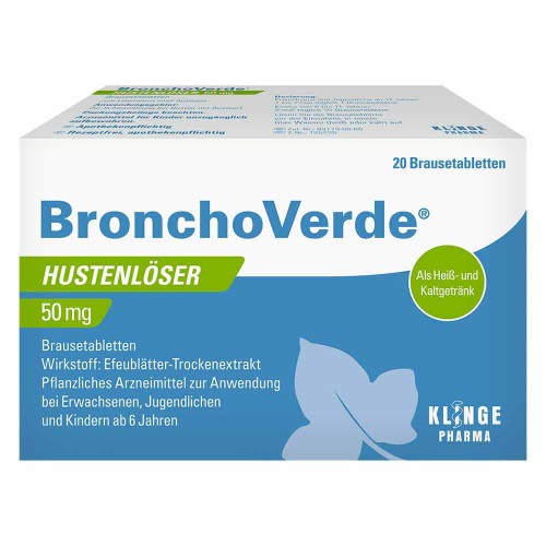 BRONCHOVERDE Hustenl&ouml;ser 50 mg Brausetabletten