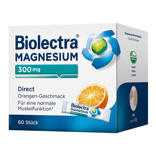 BIOLECTRA Magnesium 300 mg Direct Orange Sticks